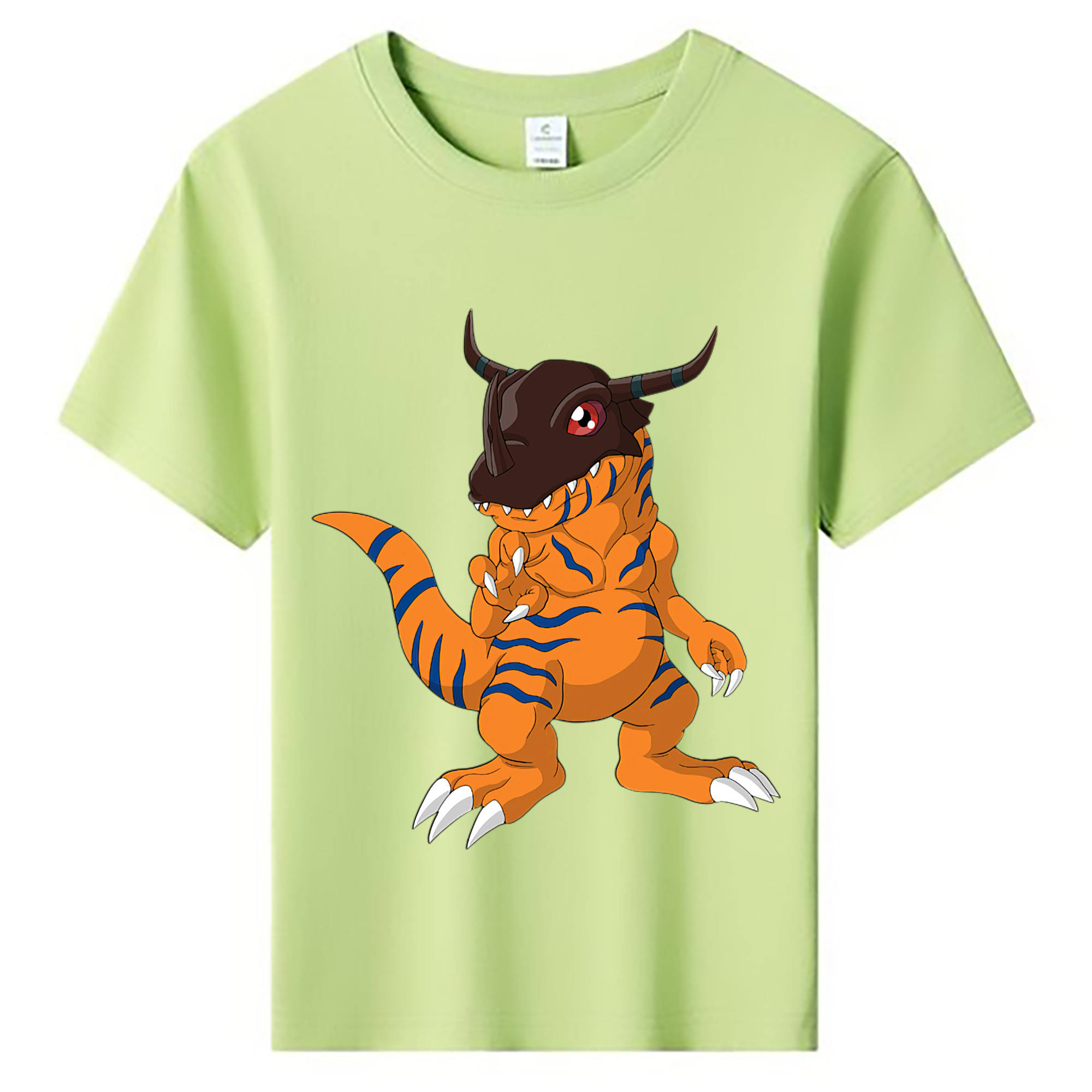 （画像用） Digimon デジタルモンスター/デジモン 綿100％キッズTシャツ（フロントプリント）
